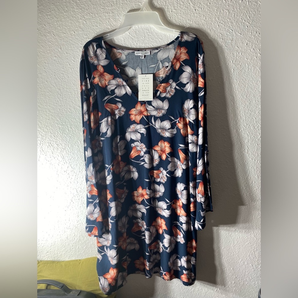 Spirit of grace dress navy‎ XL